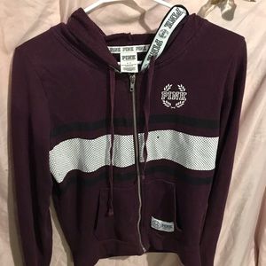 Size small Victoria secret sweater. Maroon color